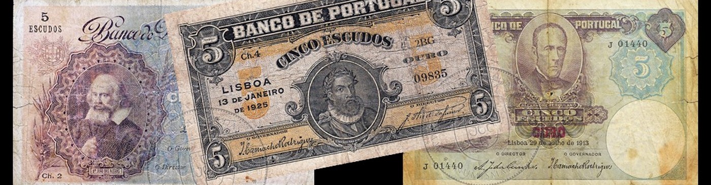 Notas de Portugal 5$00 – Nota de 5 Escudos do Banco de Portugal