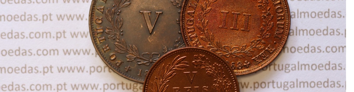 3 Réis and 5 Réis Coins of King Luís I (1861‑1889)
