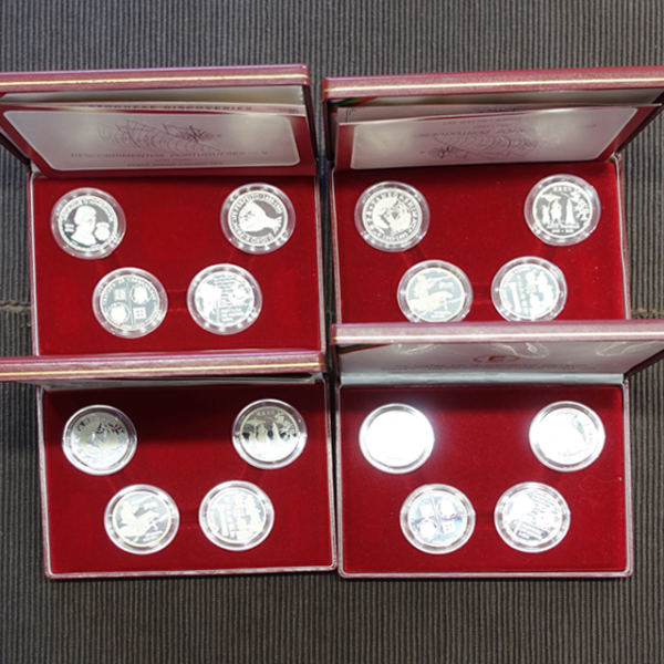 Moedas Séries dos Descobrimentos Portugueses Prata PROOF (em escudos)