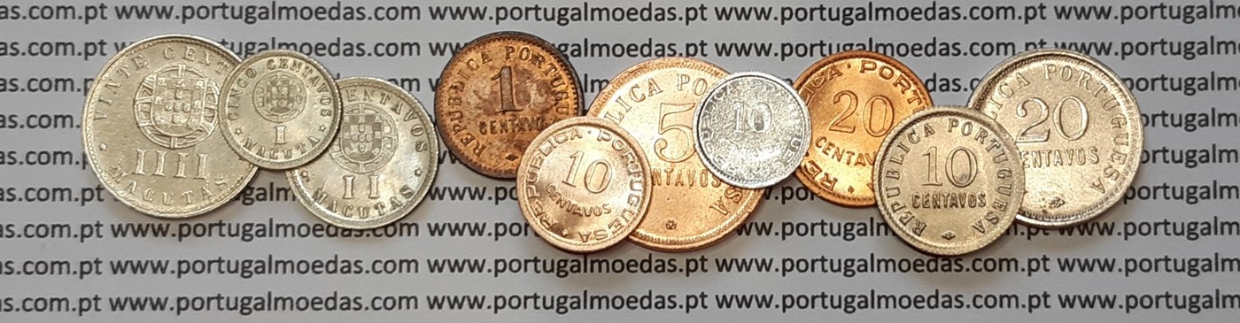 Angola – 1 to 20 Centavos Coins – Colonial Numismatics