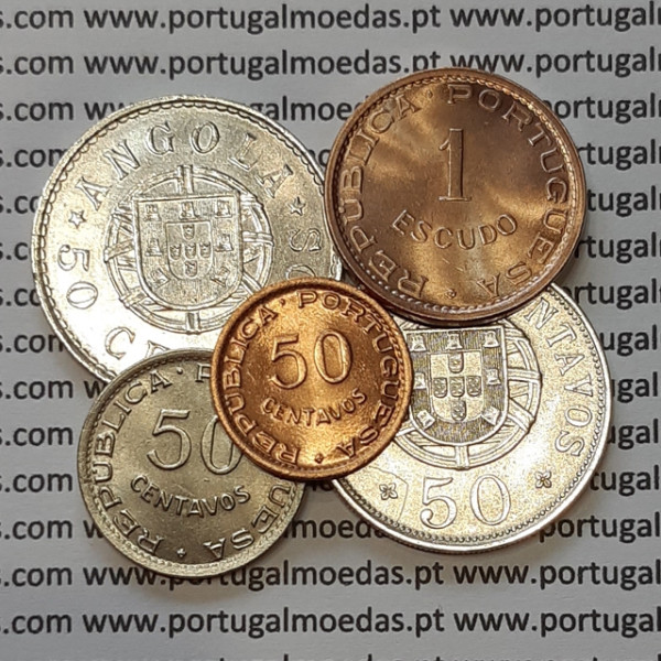 Angola – 50 Centavos to 1 Escudo Coins
