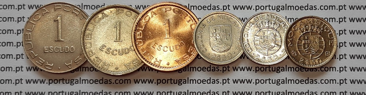 Mozambique – 1$00 to 2$50 Escudos