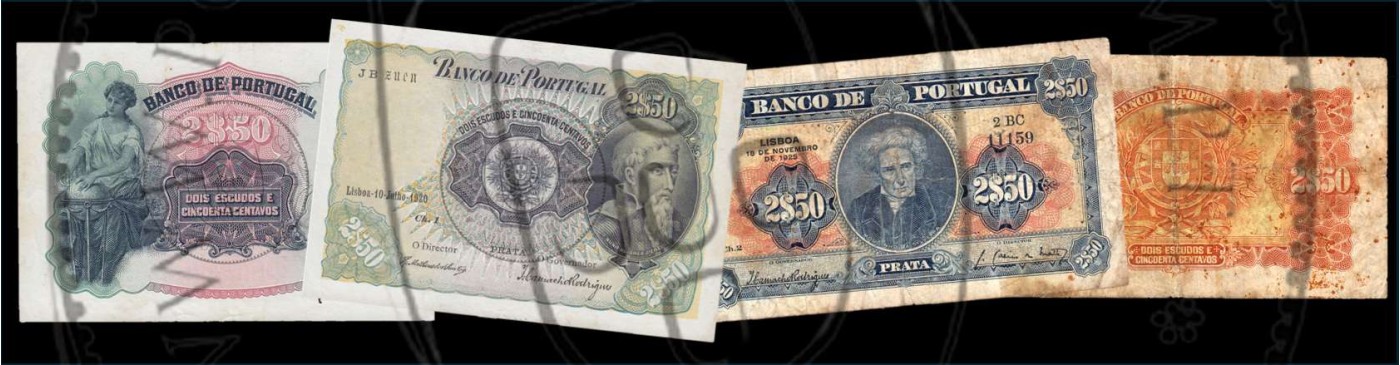 Portugal 2$50 Banknote – 2 Escudos 50 Centavos Issue of the Bank of Portugal
